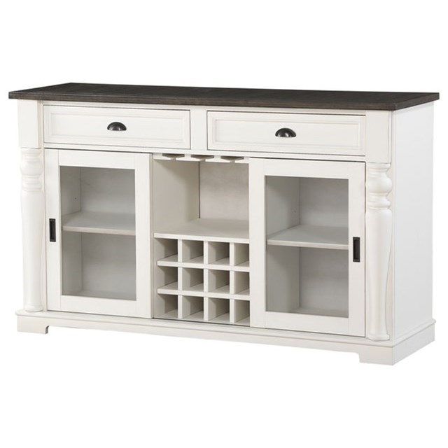 Server table with wine rack sales